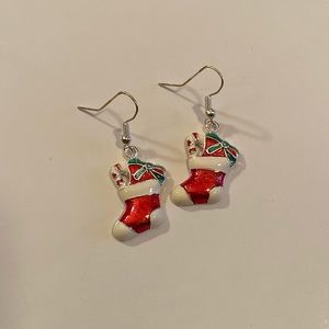 Sale Christmas Stocking Earrings
